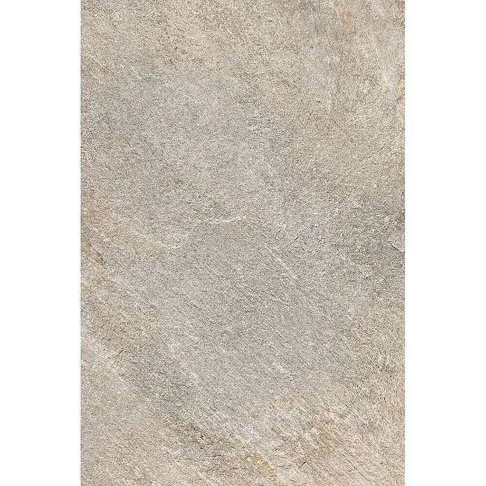 Feinsteinzeug in grauer Steinoptik 60x90, 20 mm, rutschhemmend -  - Helle beigegraue Stein- oder Betontextur mit leichten Farbvariationen, geeignet für Boden- oder Wandverkleidungen.