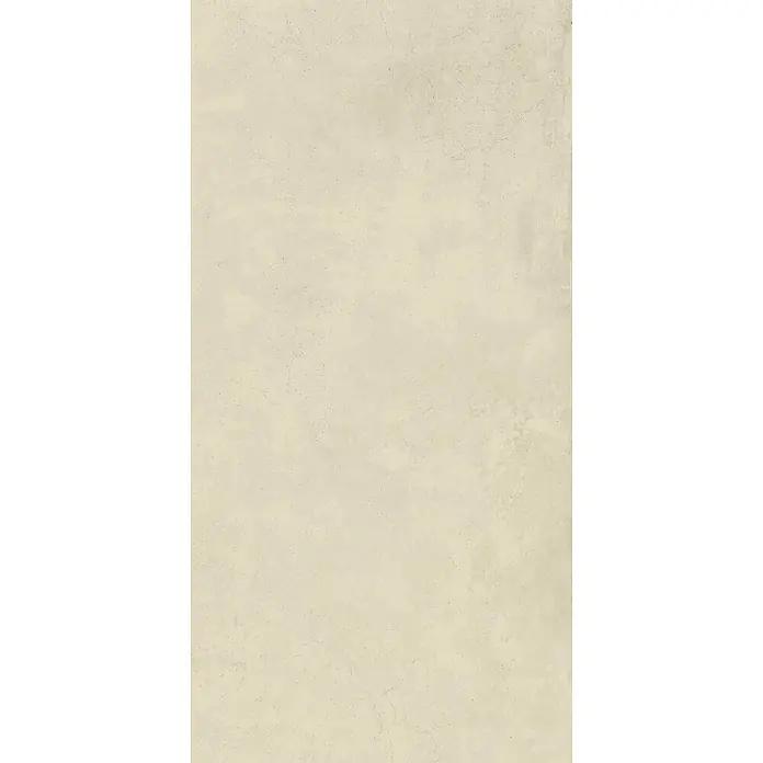 Feinsteinzeug in gewachster elfenbein Betonoptik 60x120 - Ital. Fliesen -  - Helle beige Betonoberfläche mit feiner Textur und Haarrissen.