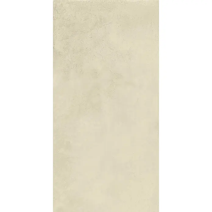 Feinsteinzeug in gewachster elfenbein Betonoptik 60x120 - Ital. Fliesen -  - Helle beige Beton- oder Putztextur mit feinen Rissen und Körnung.