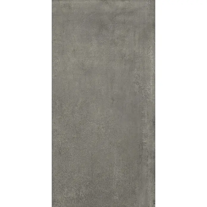 Feinsteinzeug in dunkelgrau Betonoptik 60x120 - Italienische Fliesen -  - Dunkelgraue, texturierte Betonoberfläche.
