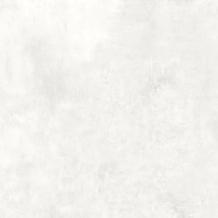 Feinsteinzeug in weißer Harzoptik 120x120 - Italienische Fliesen -  - Weiße und hellgraue melierte Texturoberfläche, die an verputzten Beton erinnert.