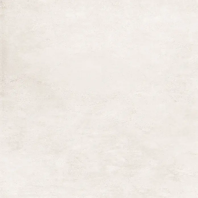 Feinsteinzeug in gewachster weißer Betonoptik 60x60 - Italienische Fliesen -  - Hellbeige, texturierte Oberfläche in Betonoptik.