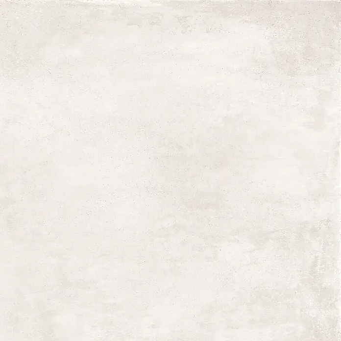 Feinsteinzeug in gewachster weißer Betonoptik 60x60 - Italienische Fliesen -  - Hellbeige, subtil texturierte Oberfläche mit gedämpftem Beton- oder Steineffekt.