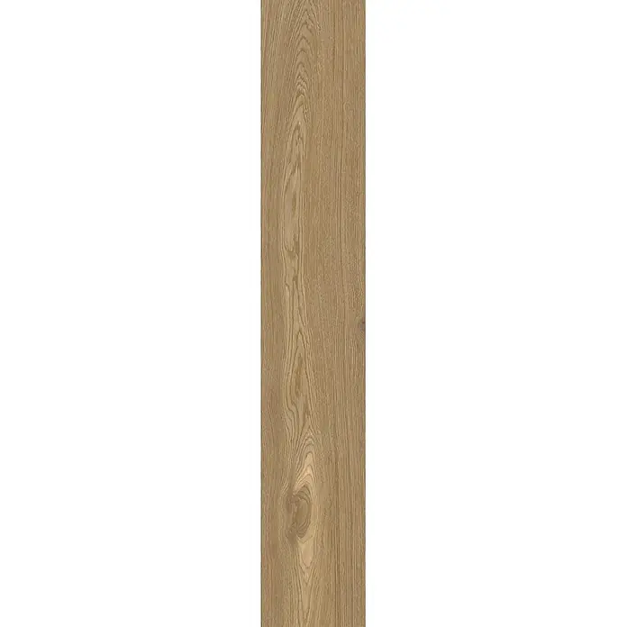 Feinsteinzeug in dunkelbrauner Holzoptik 20x120 - Italienische Fliesen -  - Hellbraune Holzplatte mit detaillierter natürlicher Maserung.