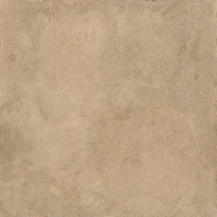 Feinsteinzeug in beiger Betonoptik 120x120 - Italienische Fliesen -  - Strukturierte hellbraune/beige Fliese in Steinoptik für Boden und Wand.