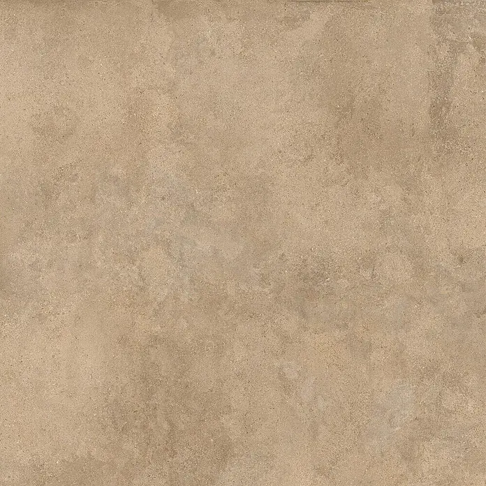 Feinsteinzeug in beiger Betonoptik 120x120 - Italienische Fliesen -  - Matte beige Steinfliese mit körniger, erdiger Textur.
