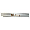 Zollstock (Aufdruck: Klaus, 2 m)
