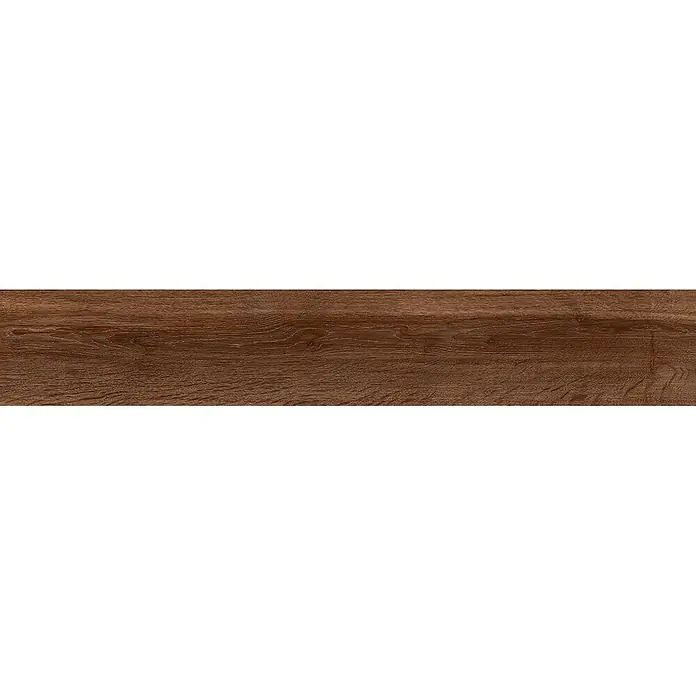 Feinsteinzeug in brauner Holzoptik 20x120 - Italienische Fliesen -  - Dunkelbraune Holzmaserung mit natürlichen Variationen. Ideal für Böden oder Möbeloberflächen.