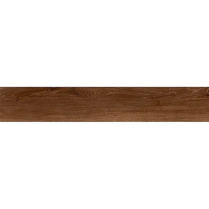 Feinsteinzeug in brauner Holzoptik 20x120 - Italienische Fliesen -  - Dunkelbraune Holzmaserung mit natürlichen Mustern.