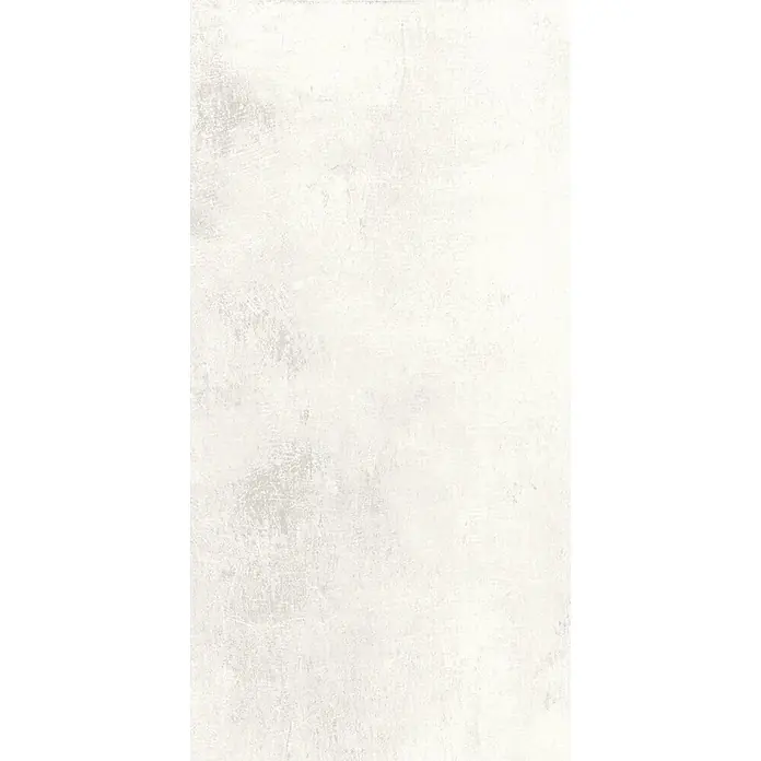 Feinsteinzeug in weißer Harzoptik 30x60 - Italienische Fliesen -  - Taktiler, heller Untergrund mit betonähnlicher, abgenutzter Struktur.