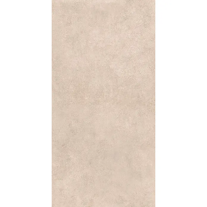 Feinsteinzeug in moderner beiger Betonoptik 60x120 - Italienische Fliesen -  - Hellbeige strukturierte Fliese mit matter Oberfläche, die Naturstein ähnelt.