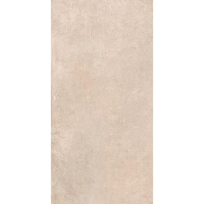 Feinsteinzeug in moderner beiger Betonoptik 60x120 - Italienische Fliesen -  - Hellbeige, texturierte Fliese mit unebener, natürlicher Oberfläche.