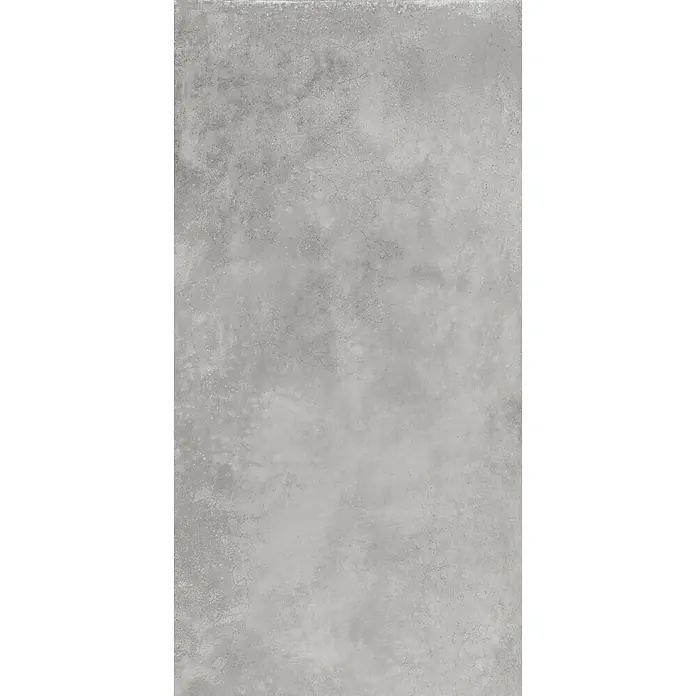 Feinsteinzeug in gewachster Rauch Betonoptik 60x120 - Italienische Fliesen -  - Hellgraue Betontextur mit feinen Rissen und natürlichen Variationen, ideal für eine moderne oder industrielle Oberfläche.