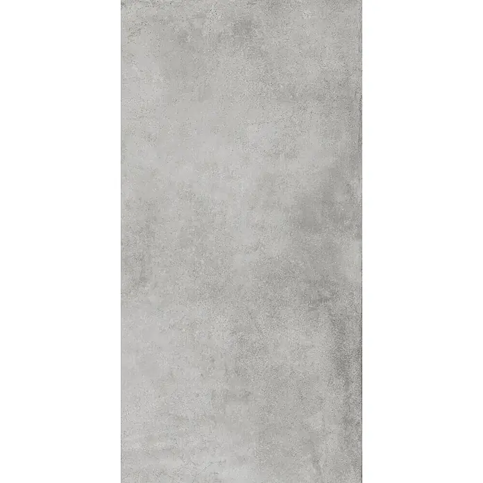Feinsteinzeug in gewachster Rauch Betonoptik 60x120 - Italienische Fliesen -  - Hellgraue Fliese in Betonoptik mit subtiler Textur und feinen Haarrissen.