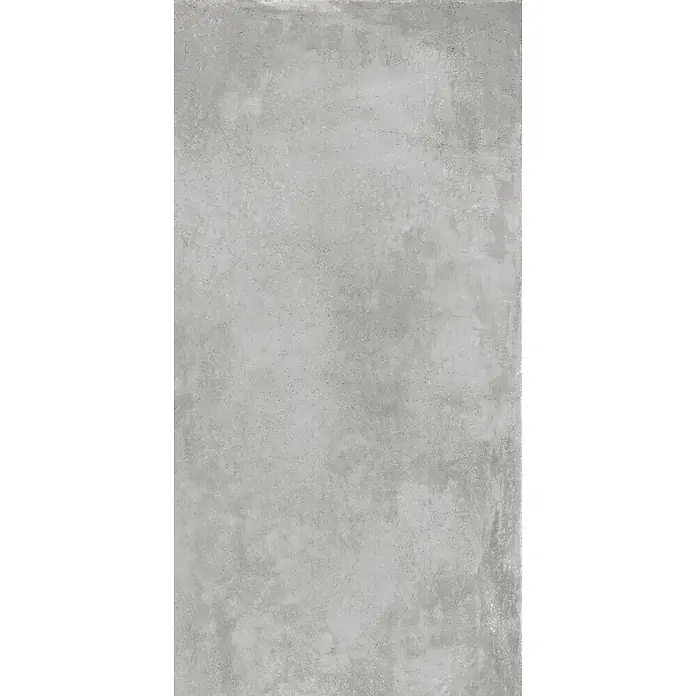 Feinsteinzeug in gewachster Rauch Betonoptik 60x120 - Italienische Fliesen -  - Hellgraue Betontextur mit subtilen Farbvariationen und feinen Aggregatspritzern.