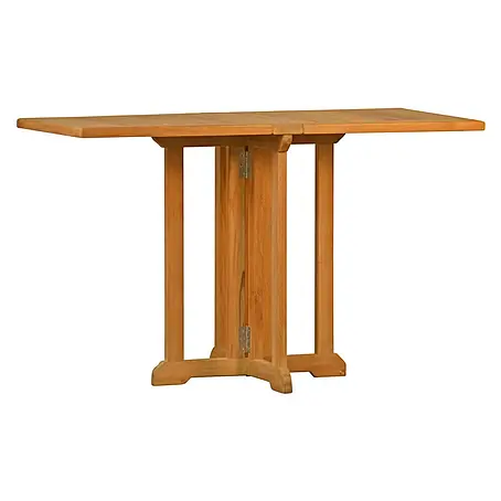 Teak Balkontisch klappbar 120 x 60 cm Massivholz Tisch wetterfest edel