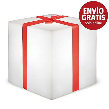 New Garden  Figura LED navideña Cubo Gifty 40 Solar