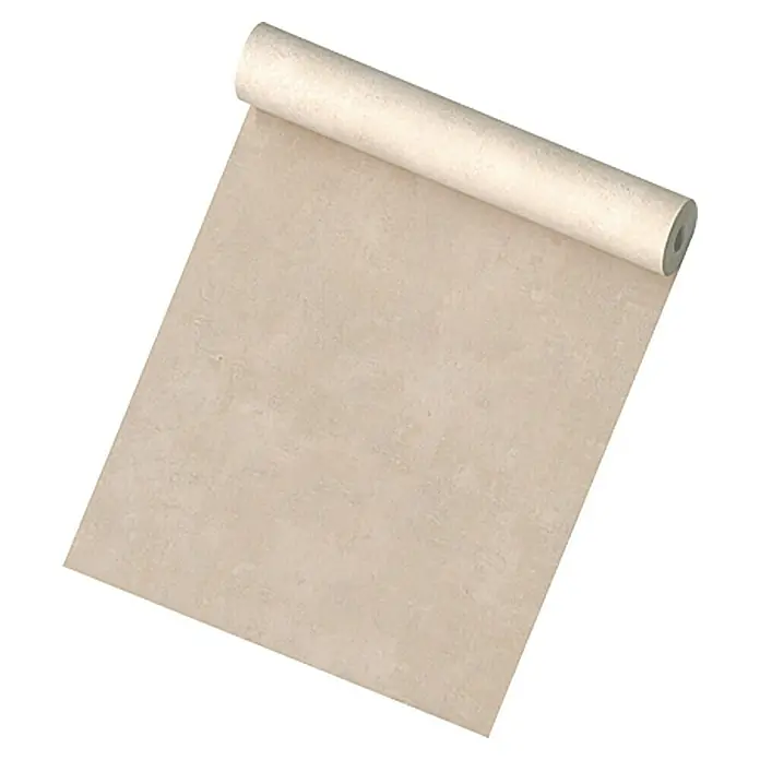 A.S. Création Vliestapete PutzoptikBeige/Braun, Uni, 10,05 x 0,53 m - Abbildung einer Rolle Desert Sand Vinyltapete, die einen subtilen, strukturierten Look für moderne Innenräume bietet.