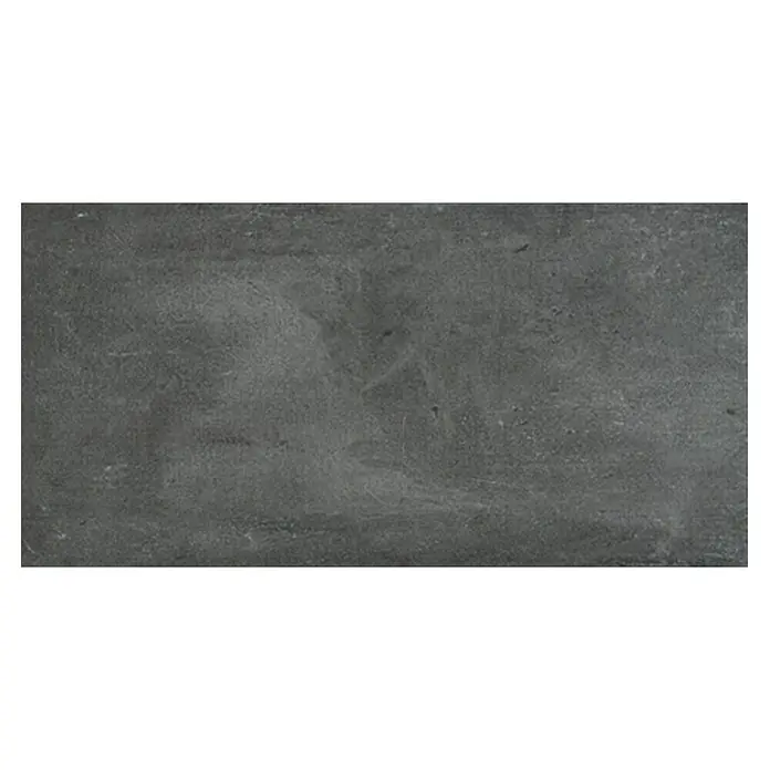 Feinsteinzeugfliese Manhattan Dark - 30 x 60 cm, Anthrazit, Matt - Eine Nahaufnahme einer texturierten, dunkelgrauen Oberfläche, ideal für Hintergründe und Designelemente.