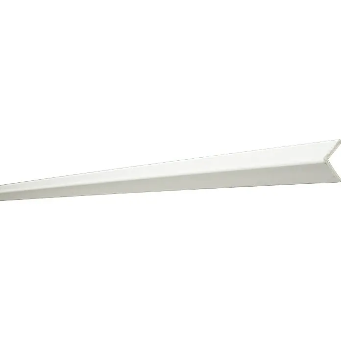 Winkelprofil CP 30 - 2 m x 3 cm x 3 cm, HD Polymer, Weiß - Weiße PVC-Eckschutzleiste zum Schutz und zur Abdeckung von Ecken, ideal für Wände und Möbel.