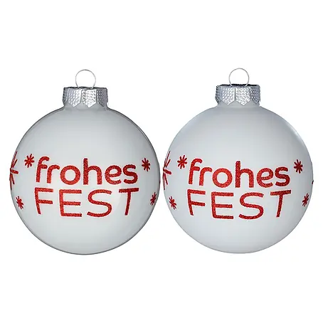 Christbaumkugel Frohes Fest