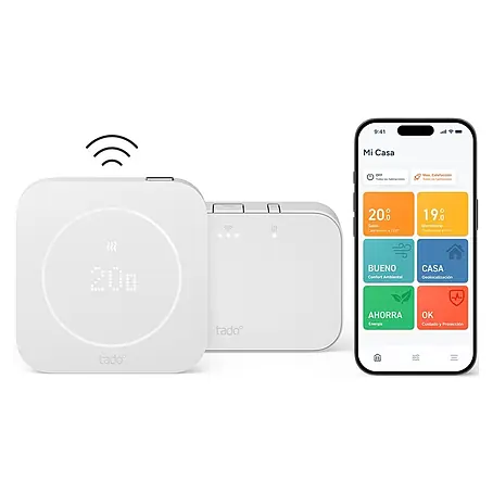 Tado Sensor de temperatura inalámbrico + Receptor Inalámbrico X
