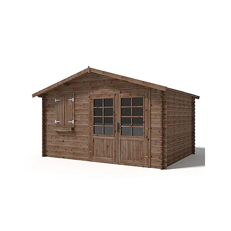 Gartenhaus, Gerätehaus 12m2 - 4x3m - 28mm - Imprägniert