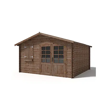 Gartenhaus, Gerätehaus 16m2 - 4x4m - 28mm - Imprägniert