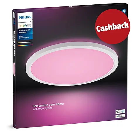 Philips Hue LED-Panel rund White & Color Ambiance Tento XL