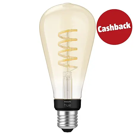 Philips Hue Smart-LED-Lampe White Ambiance Filament