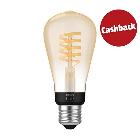 Philips Hue Smart-LED-Lampe White Ambiance Filament