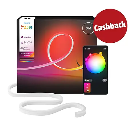Philips Hue LED-Stripes Outdoor White and Color Gradient Neon
