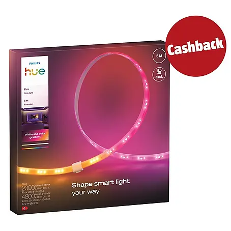 Philips Hue LED-Stripes White and Color Gradient Erweiterung Flux
