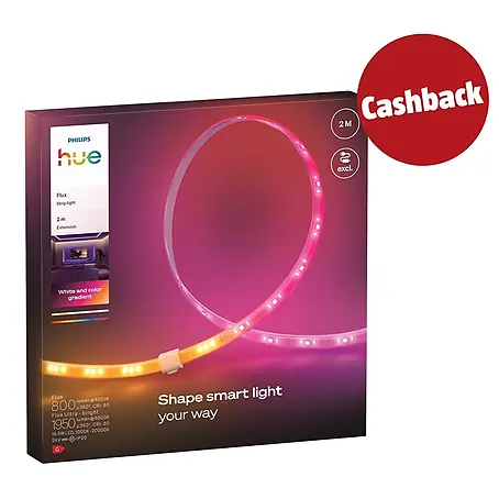 Philips Hue LED-Stripes White and Color Gradient Erweiterung Flux
