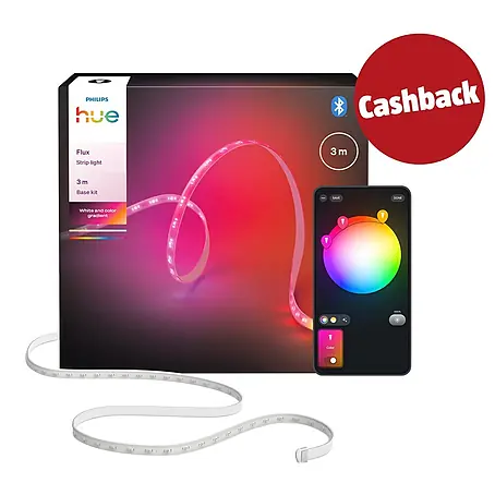 Philips Hue LED-Stripes White and Color Gradient Base Kit Flux