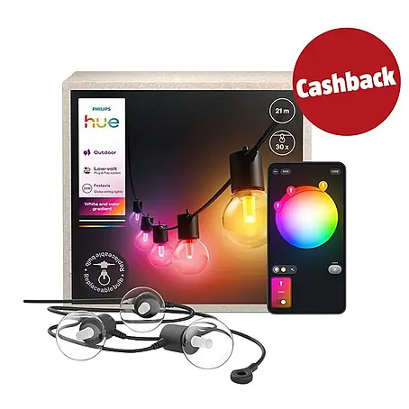 Philips Hue LED-Lichterkette Festavia Globe
