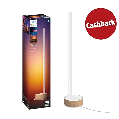 Philips Hue LED-Tischleuchte Signe Oak