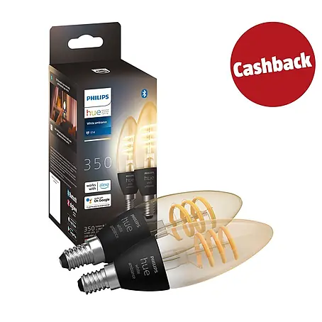 Philips Hue LED-Lampe Filament Classic White Ambiance
