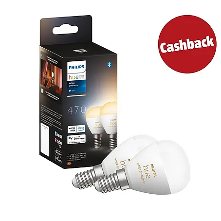 Philips Hue Smart-LED-Lampen-Set White Ambiance Tropfen