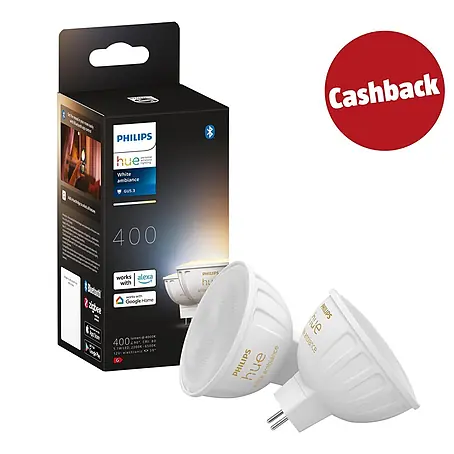 Philips Hue Smart-LED-Lampen-Set White Ambiance MR16