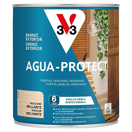 V33 Barniz para madera Exterior Agua Protect