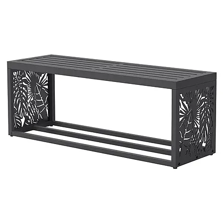 Kaminholzbank Innen/Aussen 120 cm aus Metall