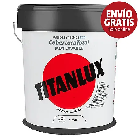 Titanlux Pintura para paredes y techos Cobertura Total Eco