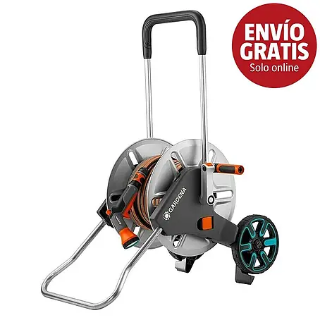 Gardena Kit carro portamangueras AquaRoll M