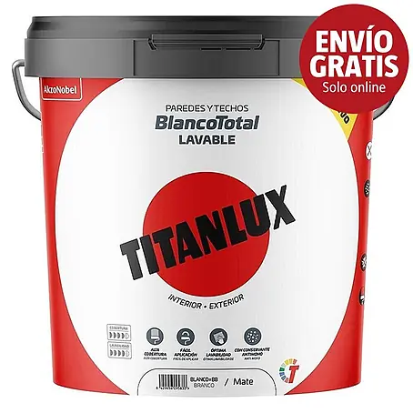 Titanlux Pintura para paredes y techos Blanco Total