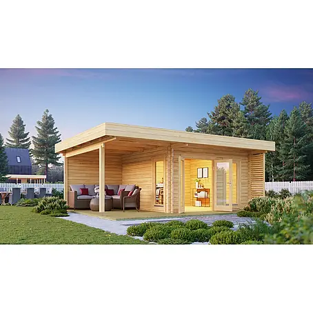 Gartenlounge Modell Petra 44 D, 21.39 m², Isolierverglasung