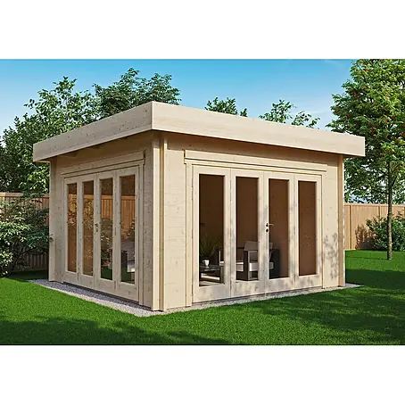 Fjordholz Gartenlounge Modell Sandra 44 A, 13.78  m², Isolierverglasung