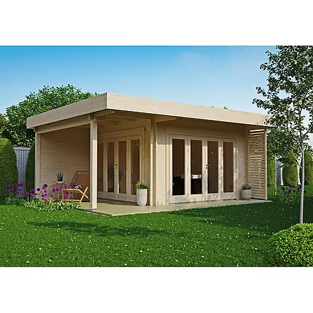 Fjordholz Gartenlounge Modell Sandra 44 B, 21.30  m², Isolierverglasung