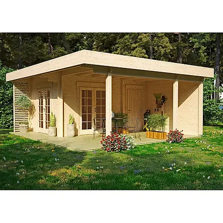 Gartenlounge Modell Petra 44 B mit Abstellraum, 12.72 m², Isolierverglasung