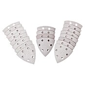 Craftomat Deltaschuurschijven met klittenband Voordeelverpakking (20-delig, Wit/grijs)